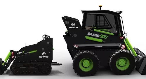 First Green Industries (formerly “Kovaco Electric”) Electric Skid Steer Loaders