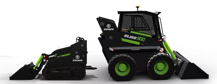 First Green Industries (formerly “Kovaco Electric”) Electric Skid Steer Loaders