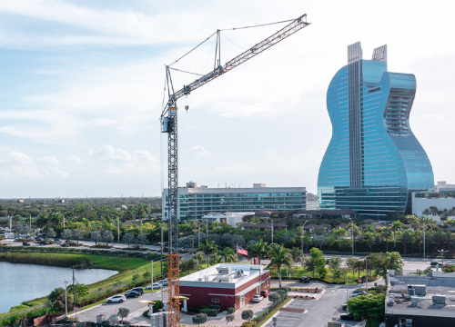Liebherr self-erecting K-series cranes are designed for North American job sites