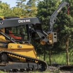 John Deere’s new material boom attachment for CTLs and SSLs lifts up to 6,000 pounds