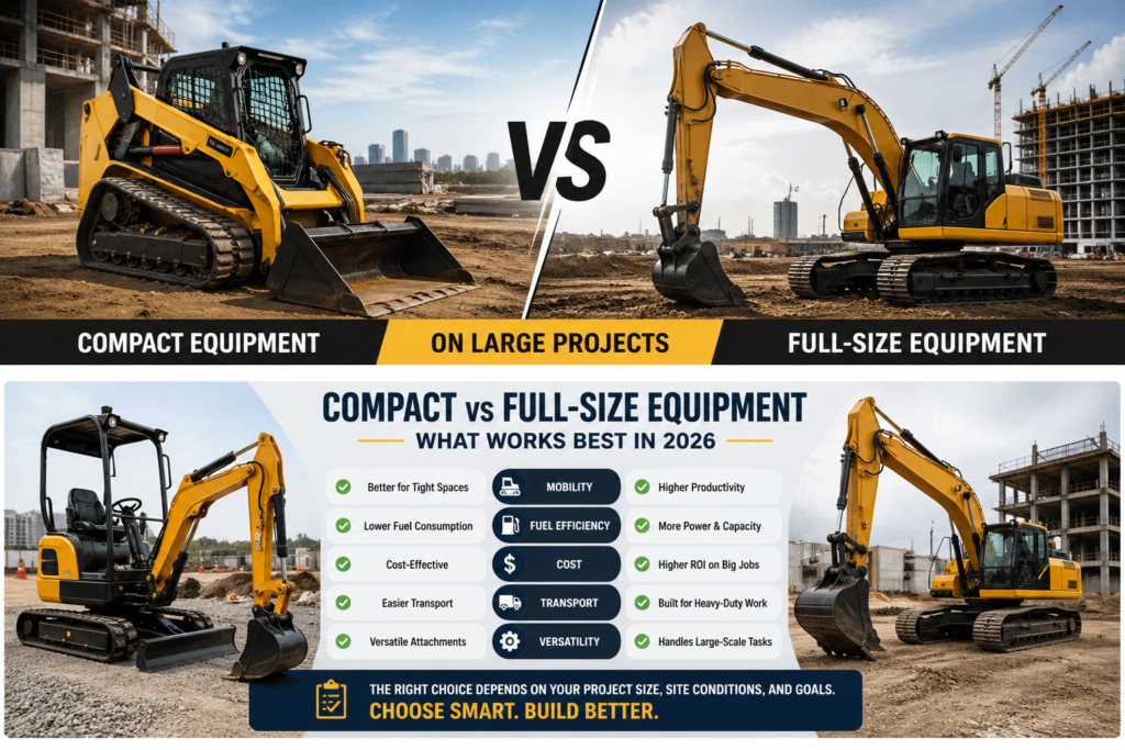 Compact vs Full-Size Construction Equipment