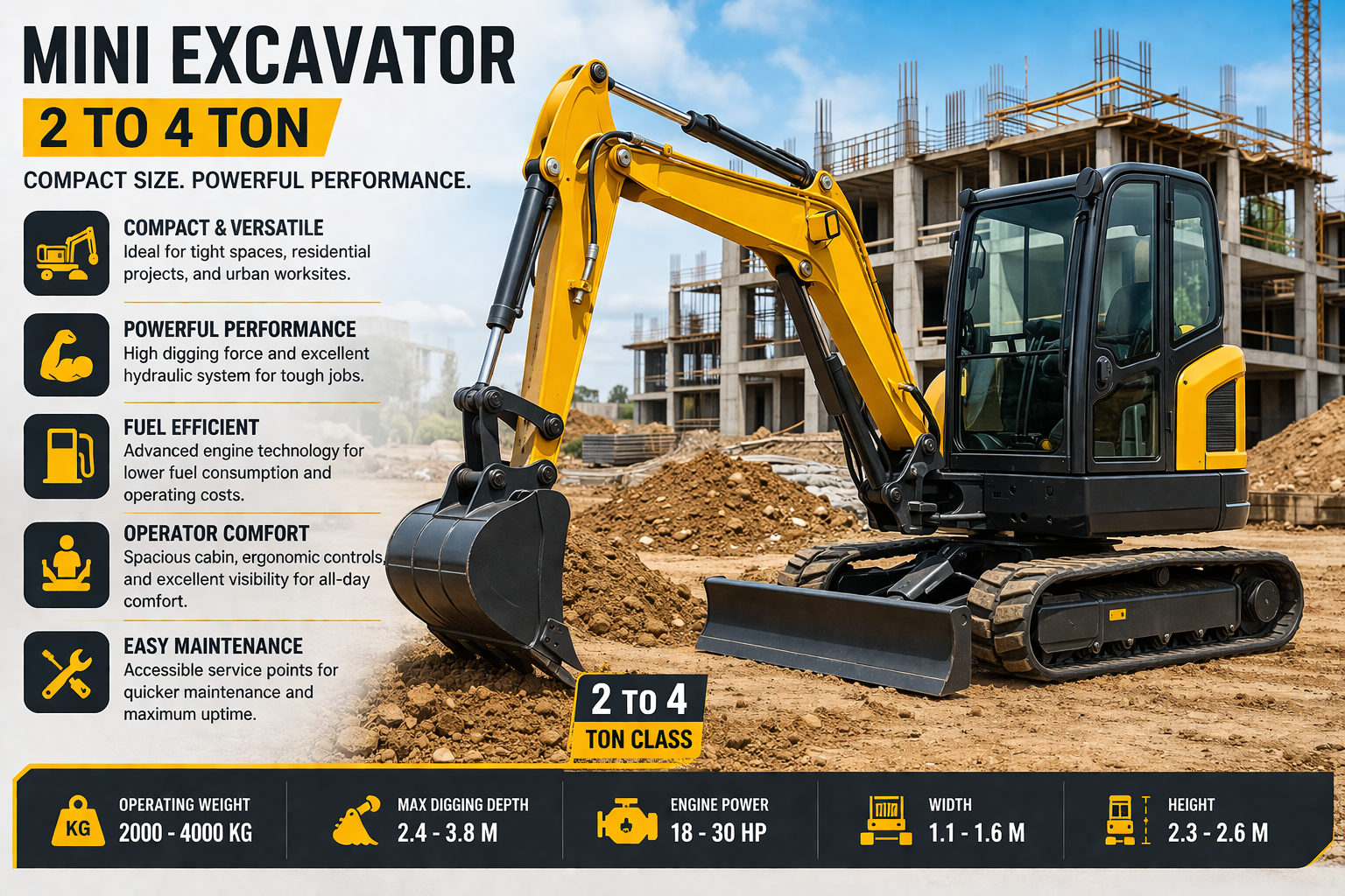 compact excavators 