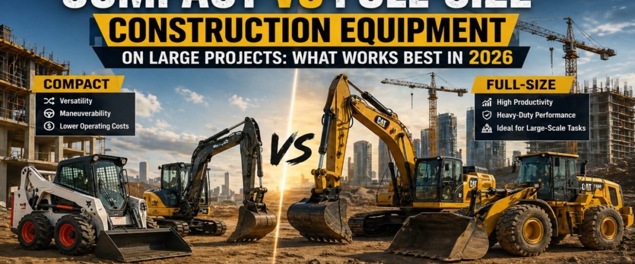 Compact vs Full-Size Construction Equipment on Large Projects: What Works Best in 2026