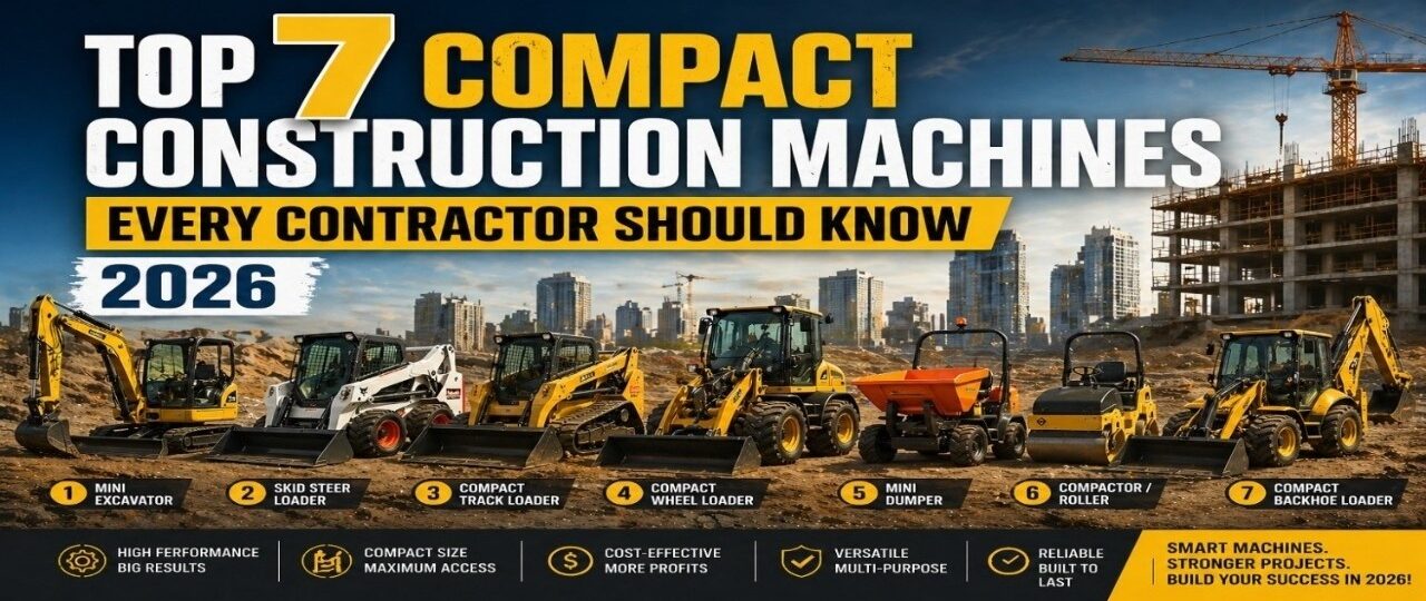 Top 7 Compact Construction Machines Every Contractor Should Know 2026