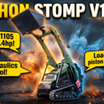 TYPHON STOMP V1000 1.5 TON Skid Steer | 780kg Lift, Kubota D1105 24.4HP | Lift, Dig, Drill & More