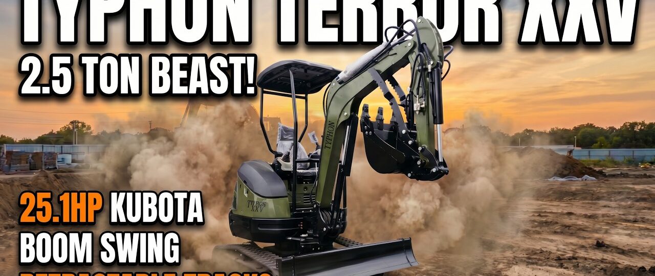 TYPHON TERROR XXV | Kubota D1105 254.1HP Engine, Boom Swing Retractable Tracks