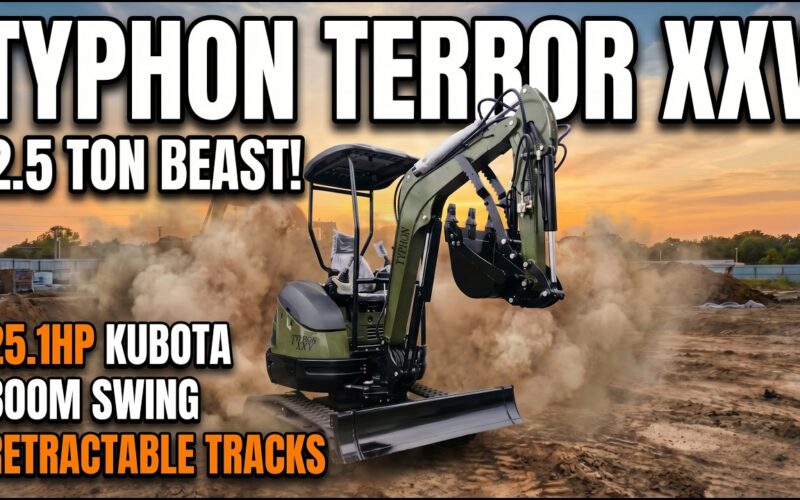TYPHON TERROR XXV | Kubota D1105 254.1HP Engine, Boom Swing Retractable Tracks