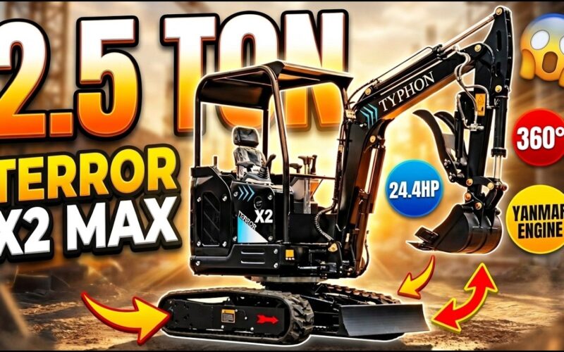 Typhon Terror X2 Max 2.5 Ton Excavator | 24.4HP Yanmar Engine Review | TYPHON Machinery