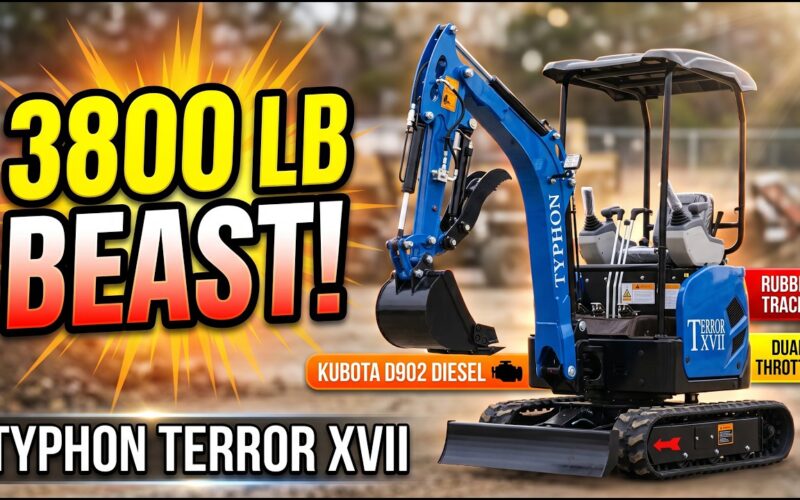 The Most Stylish Mini Excavator of 2026? TYPHON TERROR XVII | 3,800 lb D902 Kubota-Powered