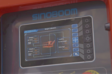Sinoboom upgrades smart display for large boom lifts