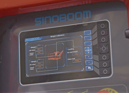 Sinoboom upgrades smart display for large boom lifts