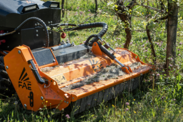 VIDEO: New mulcher for FAE’s remote-controlled tracked carrier cuts through brush up to 2 inches in diameter