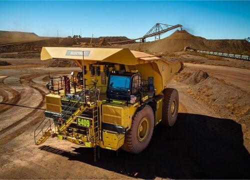 Caterpillar tests regenerative charging for electric haul trucks at Western Australian mine