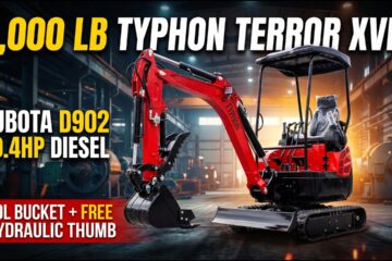 TYPHON TERROR XVIII | 20.4HP D902 Kubota Diesel Engine | Boom Swing, Hydraulic Thumb Clip