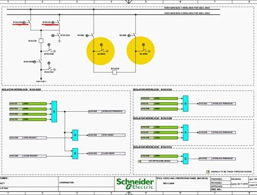 Technical Analysis of BCU Logic in 132kV Line Protection Panel Schematics (Bay-B102)