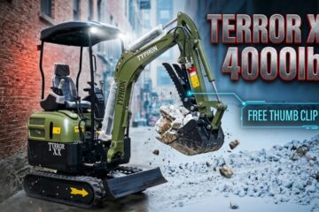 TYPHON TERROR XX 4000lbs | Kubota D902, Boom Swing, Compact Design, Full Power & FREE Thumb Clip