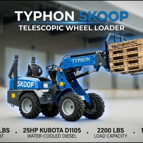 Is This the Best Compact Wheel Loader + Pallet Fork Combo? Typhon Skoop 25 HP Compact Wheel Loader
