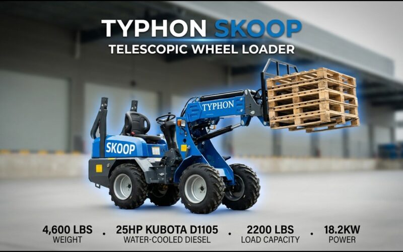 Is This the Best Compact Wheel Loader + Pallet Fork Combo? Typhon Skoop 25 HP Compact Wheel Loader