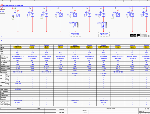 In-Depth Schematic Analysis of the 1000A Low-Voltage Motor Control Center (MCC)