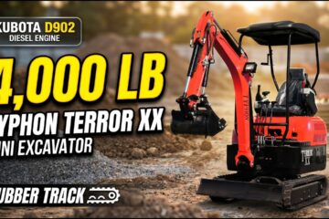 TYPHON TERROR XX Lux 4,000 lb Mini Excavator | Kubota D902 | Full Specs, Features | TYPHON MACHINERY