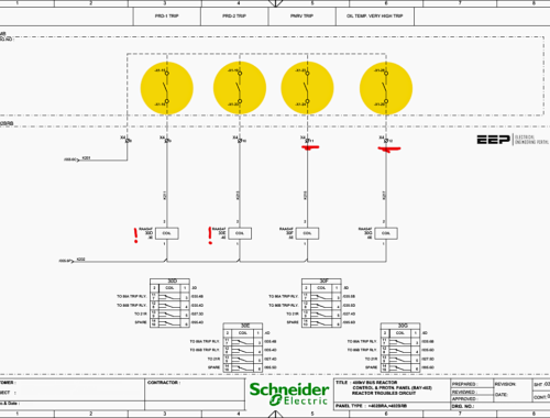 400kV Reactor Troubles Circuit Schematics: Technical Analysis