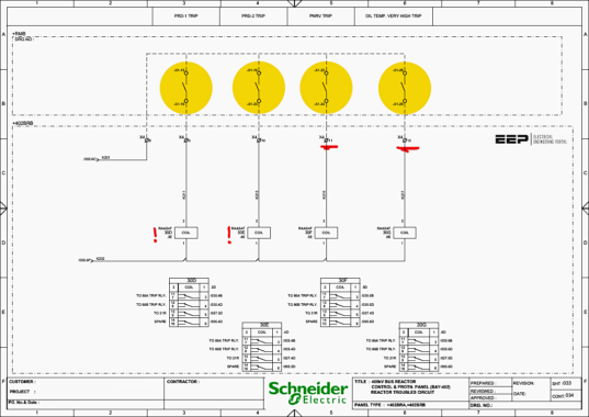400kV Reactor Troubles Circuit Schematics: Technical Analysis