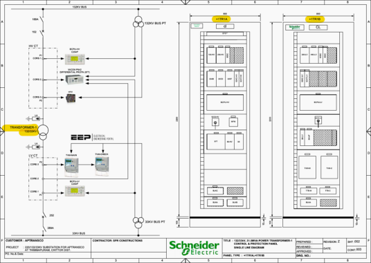 132/33kV, 31.5MVA Transformer Protection Schematics (PDF)
