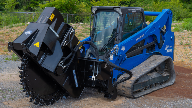 Perform uniform cuts with Blue Diamond’s new skid-steer-mounted road saws