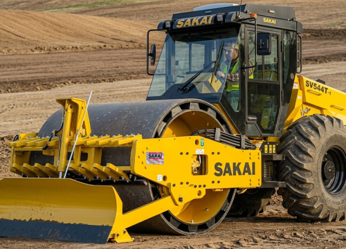 Updates on SAKAI’s 84-inch soil compactor boost torque while lowering fuel burn