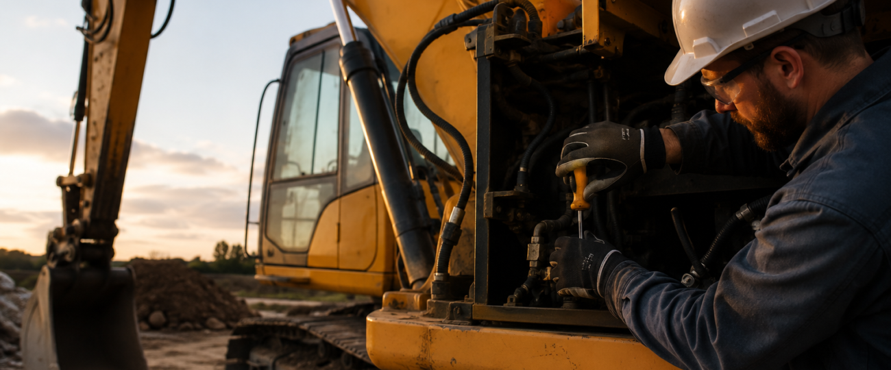 Excavator idle speed too high? Turn 1 screw to save 0 monthly