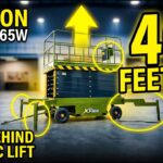 TYPHON xFlex 4065W Walk Behind Scissor Lift — 40 Ft Height | 1,102 Lbs Capacity | 110V Electric