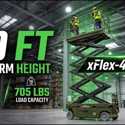 TYPHON xFlex 4046EW Electric Scissor Lift | 40 ft Platform Height | Ready to Work in 90 Seconds!