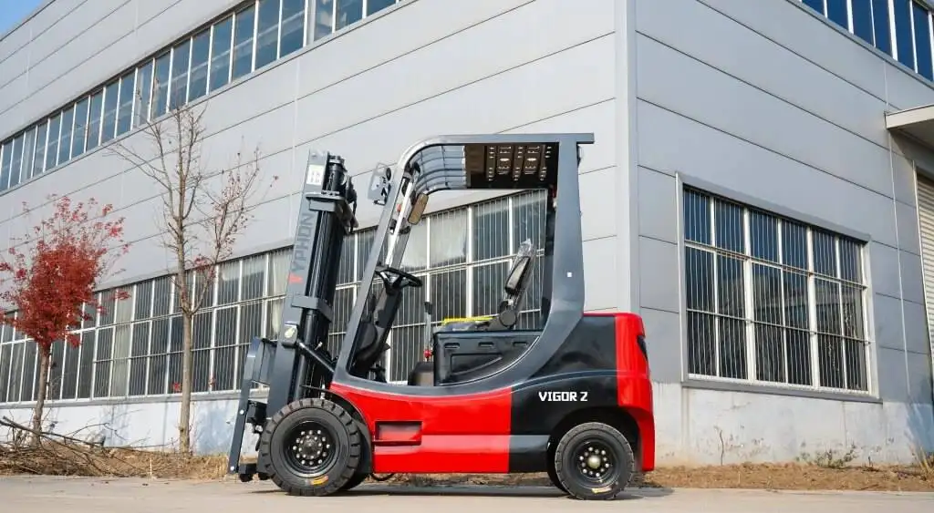 Forklift mast shakes during high lift