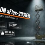 Electric Mini Scissor Lift for Tight Spaces — TYPHON xFlex 2031EM | 20 Ft | 705 lb | 6-8 Hr Battery