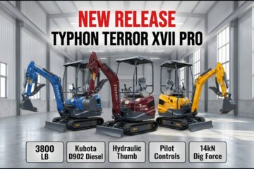 TYPHON TERROR XVII PRO 3800 lb— 20.4HP Kubota | 86-Inch Dig Depth | Dual Aux Hydraulics