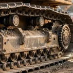 Dozer undercarriage wears fast.1 daily check doubles track life.