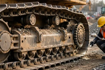 Dozer undercarriage wears fast.1 daily check doubles track life.