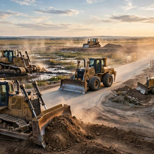 Bulldozer types guide. Crawler, wheel, mini, swamp, and hybrid.