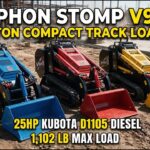 TYPHON STOMP V900 — 1.4-Ton Mini Skid ste Loader | 25HP Kubota D1105 EPA | 1,102 lb Capacity