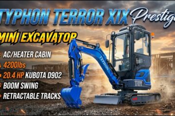TYPHON TERROR XIX Prestige | 20.4 HP Kubota | Retractable Tracks, Enclosed Cab | Boom swing