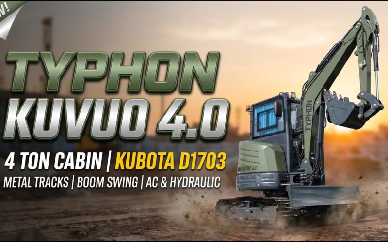 This 4-Ton Mini Excavator Does the Work of a Whole Fleet | KUVOU 4.0 D1703 25HP Kubota Diesel Power