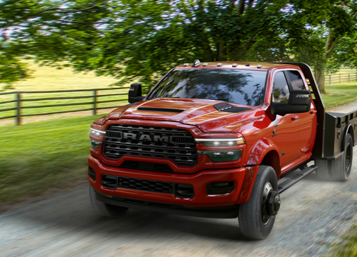 2027 Chassis Cab Night Edition is available on Ram Big Horn and Laramie models