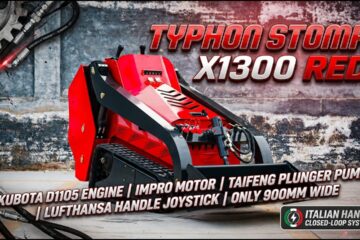 TYPHON STOMP X1300 RED | 25HP Kubota D1105 | Italian HANSA Controls | Lufthansa joystick
