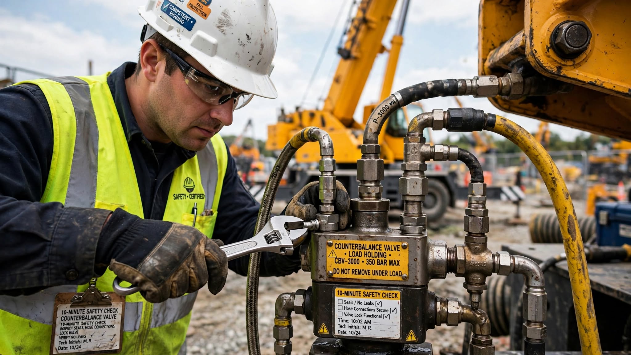 mobile crane boom drops suddenly