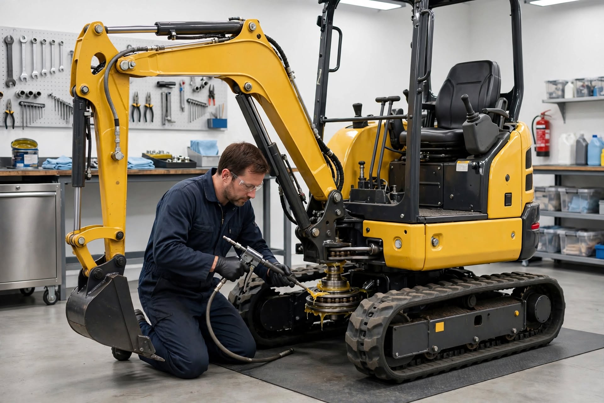 excavator swing bearing wears out
