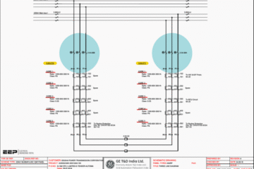 220kV Busbar/Bus Coupler Control and Relay Panel Schematics (PDF Included)