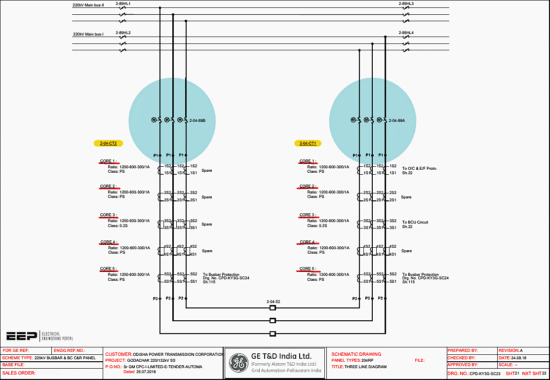 220kV Busbar/Bus Coupler Control and Relay Panel Schematics (PDF Included)