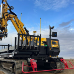 Automated material transporter simplifies solar field pile shakeout