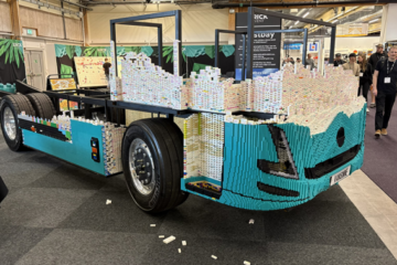A full-size drivable truck made of LEGO bricks? Inside the Volvo replica currently under construction