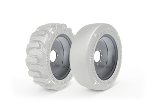 MAXAM’s new skid-steer tire combines solid construction with non-marking tread compound